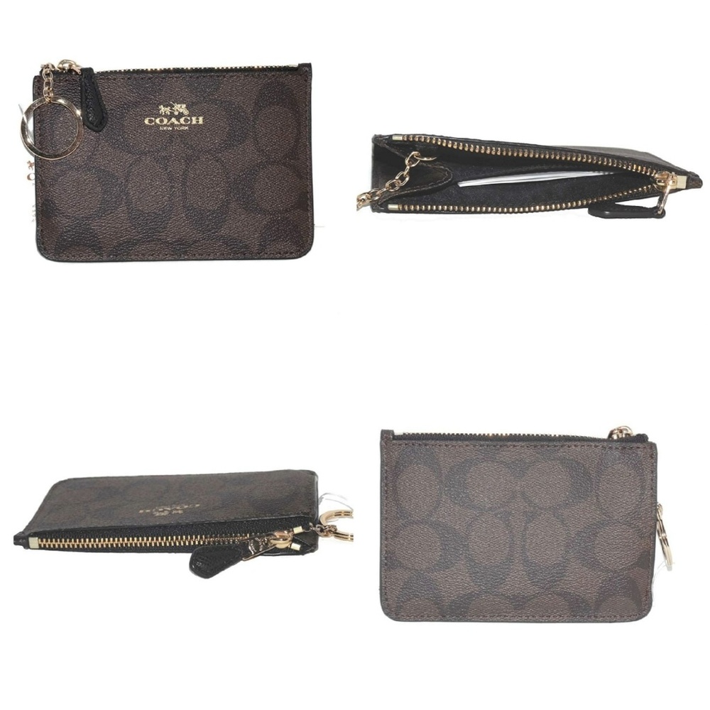 Coach PVC Canvas Key Coin Pouch Wallet